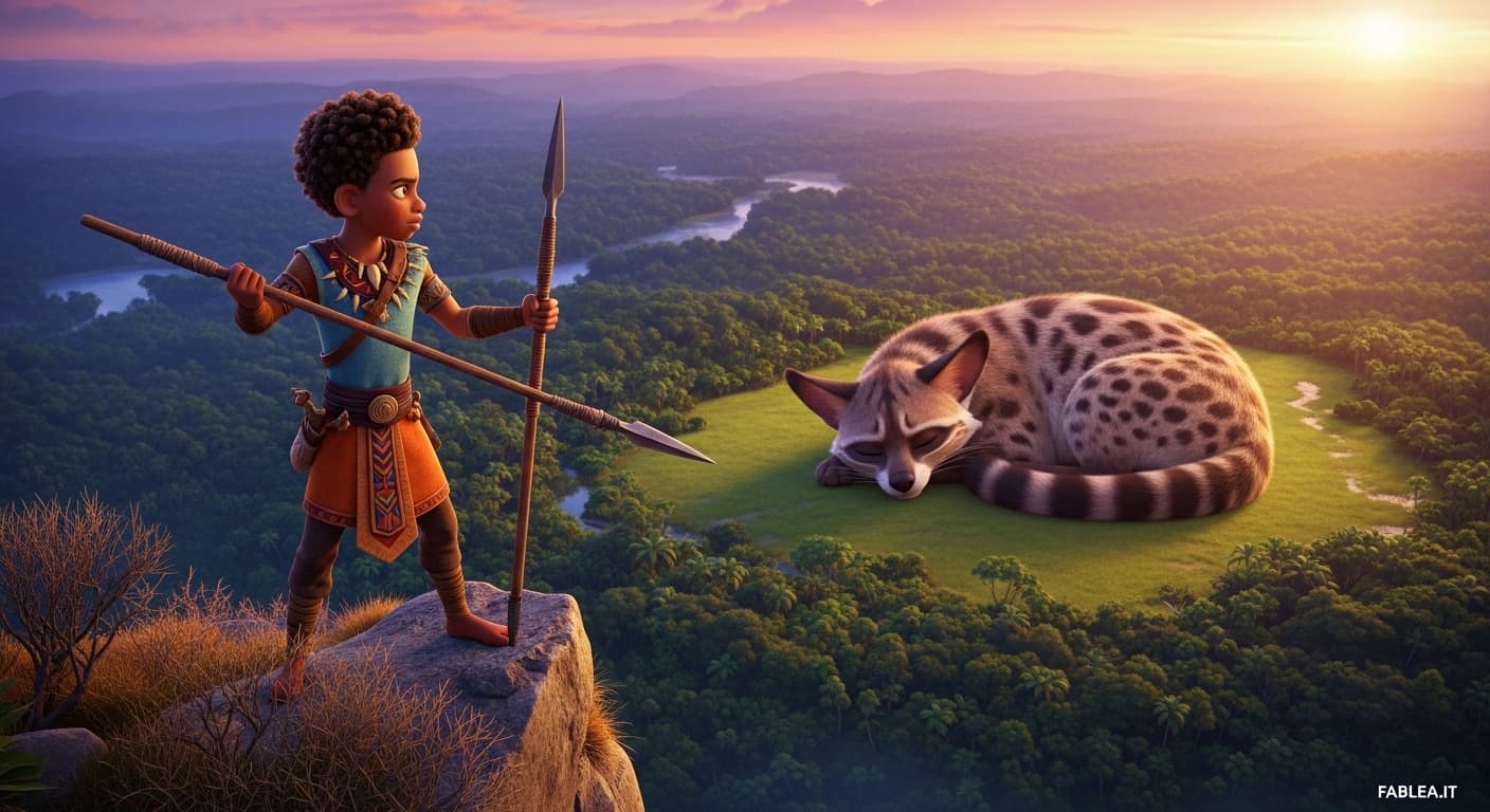 Мкааах Джийчони, мальчик-охотник