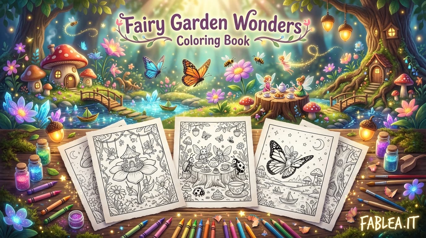 Maravillas del Jardín de las Hadas: Libro para Colorear de Encantadoras Historias de la Naturaleza para Niños