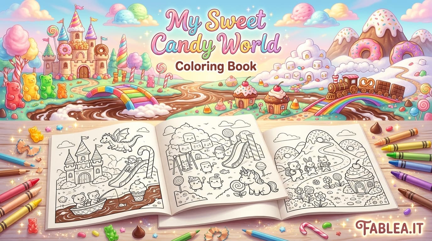 Mi Dulce Mundo de Caramelo: Libro de Colorear de Sueños Azucarados