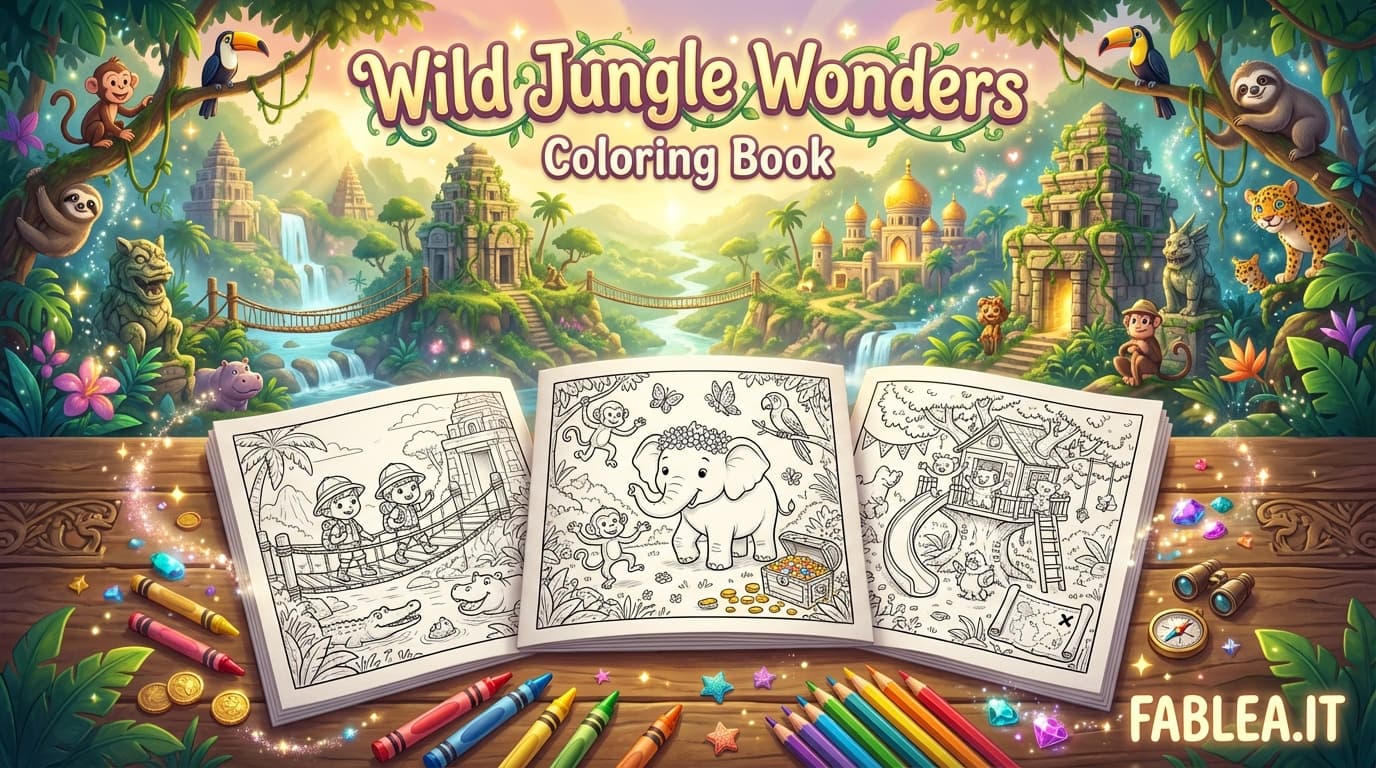 Maravillas de la Selva Salvaje: Libro de Colorear de Expedición para Niños